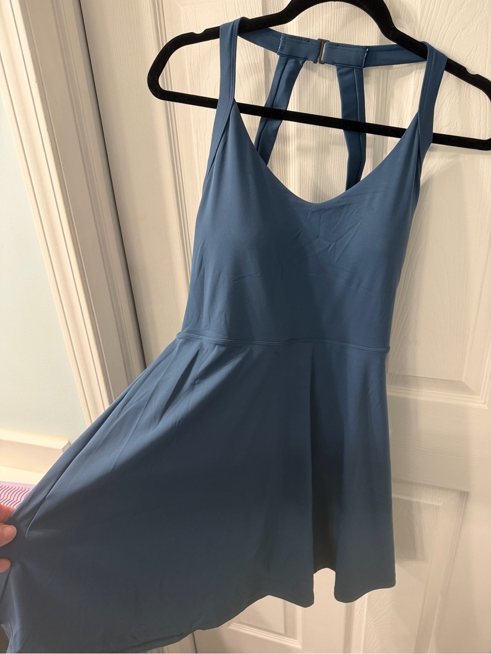 Women’s Scoop Neck Active Dress in Teal - Picture 10 of 16